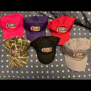 Raising Canes Hat - black, camo, red, purple, pink, gray